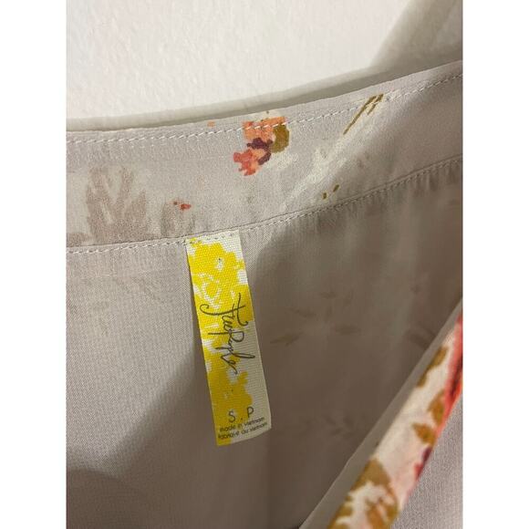 Free People Dress S Maxi Floral Flowy Tied To You Cold Shoulder Whimsical Boho - Picture 8 of 11